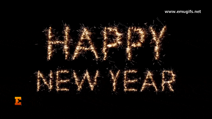 Happy New Year and Best Wishes free Postcard Animated