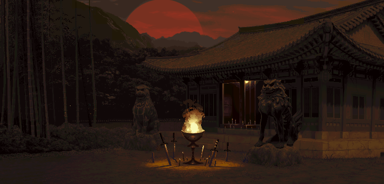 SNK Vs Capcom SVC Chaos Arcade Neo Geo Background Animated Stage Sprites Guardian Dogs Temple SNK Vs Capcom SVC Chaos Arcade Neo Geo Background Animated Stage Sprites Guardian Dogs Temple