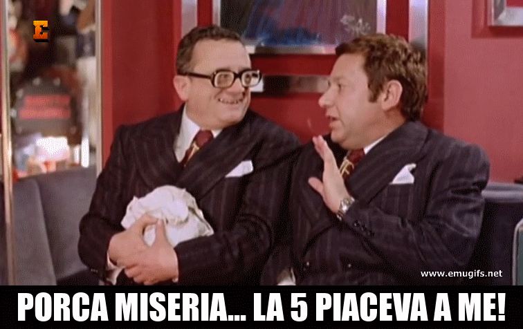 Porca Miseria la 5 Piaceva a Me Filini e Fantozzi al Club Ippopotamo con Calboni